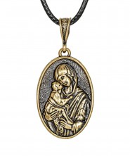 Подвеска Икона Донская Богородица Овал 3888.5