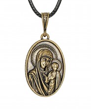 Подвеска Икона Казанская Богородица Овал 3889.5