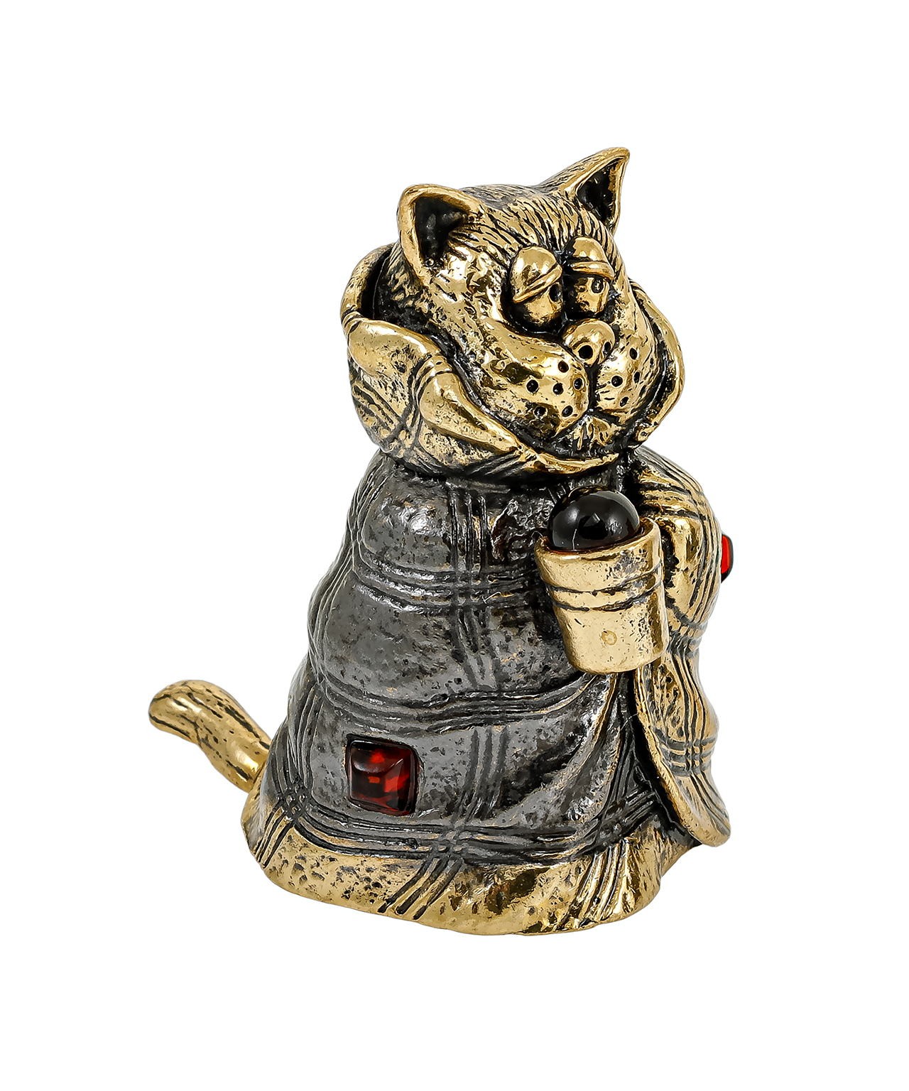 Колокольчик Кот в одеялке 1581