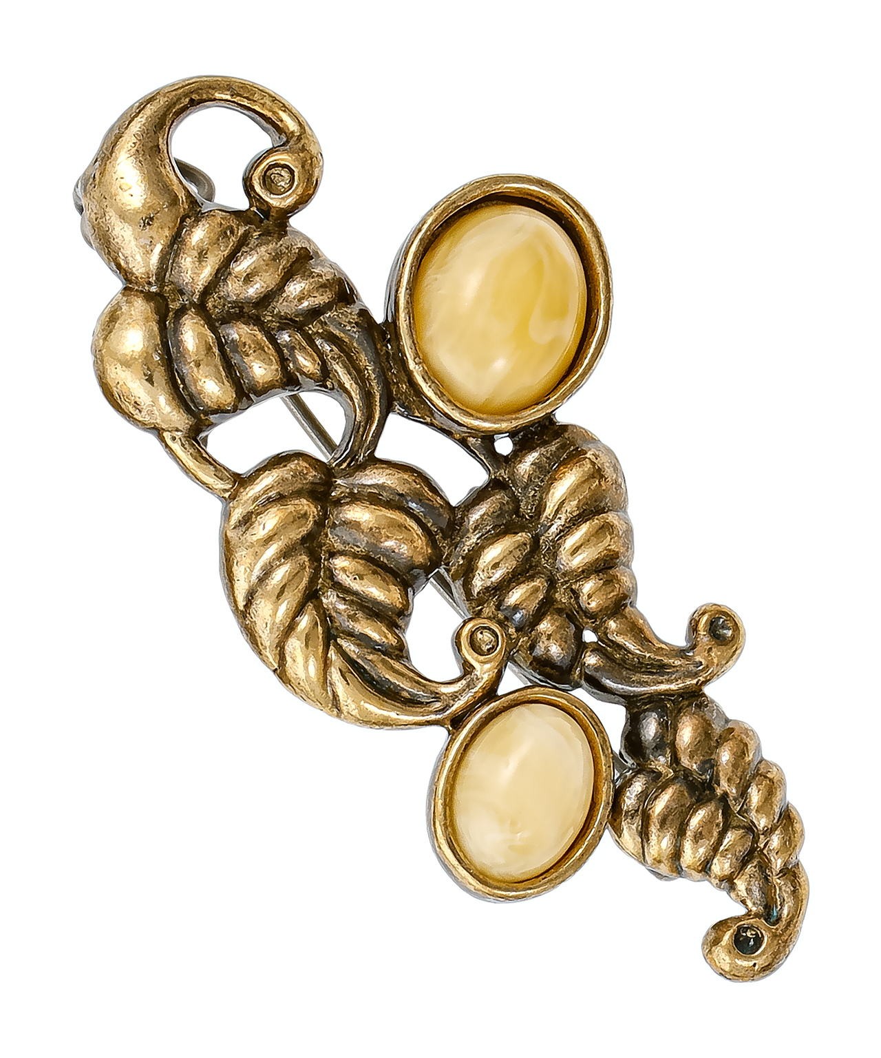 Брошь Веточка Вьюнок 3421.4