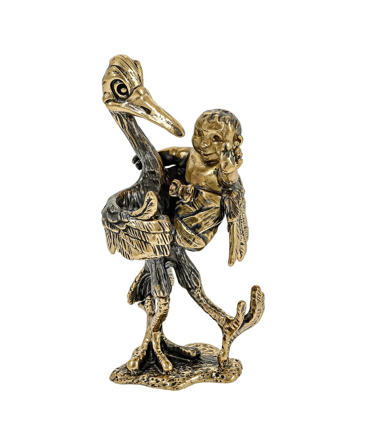 Птица Аист Счастье в дом без подставки 3650.1