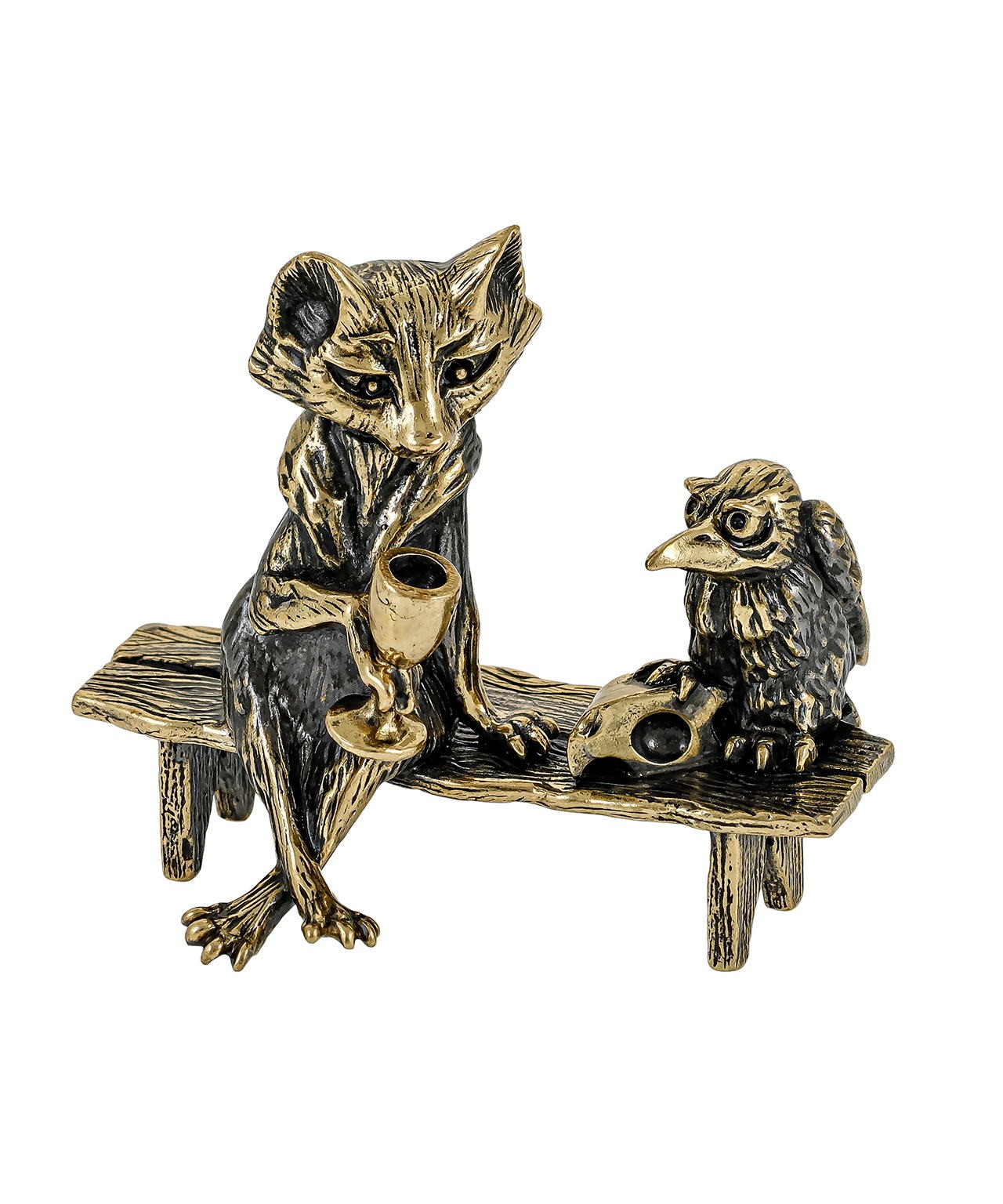 Лиса и ворона без подставки 3689.1