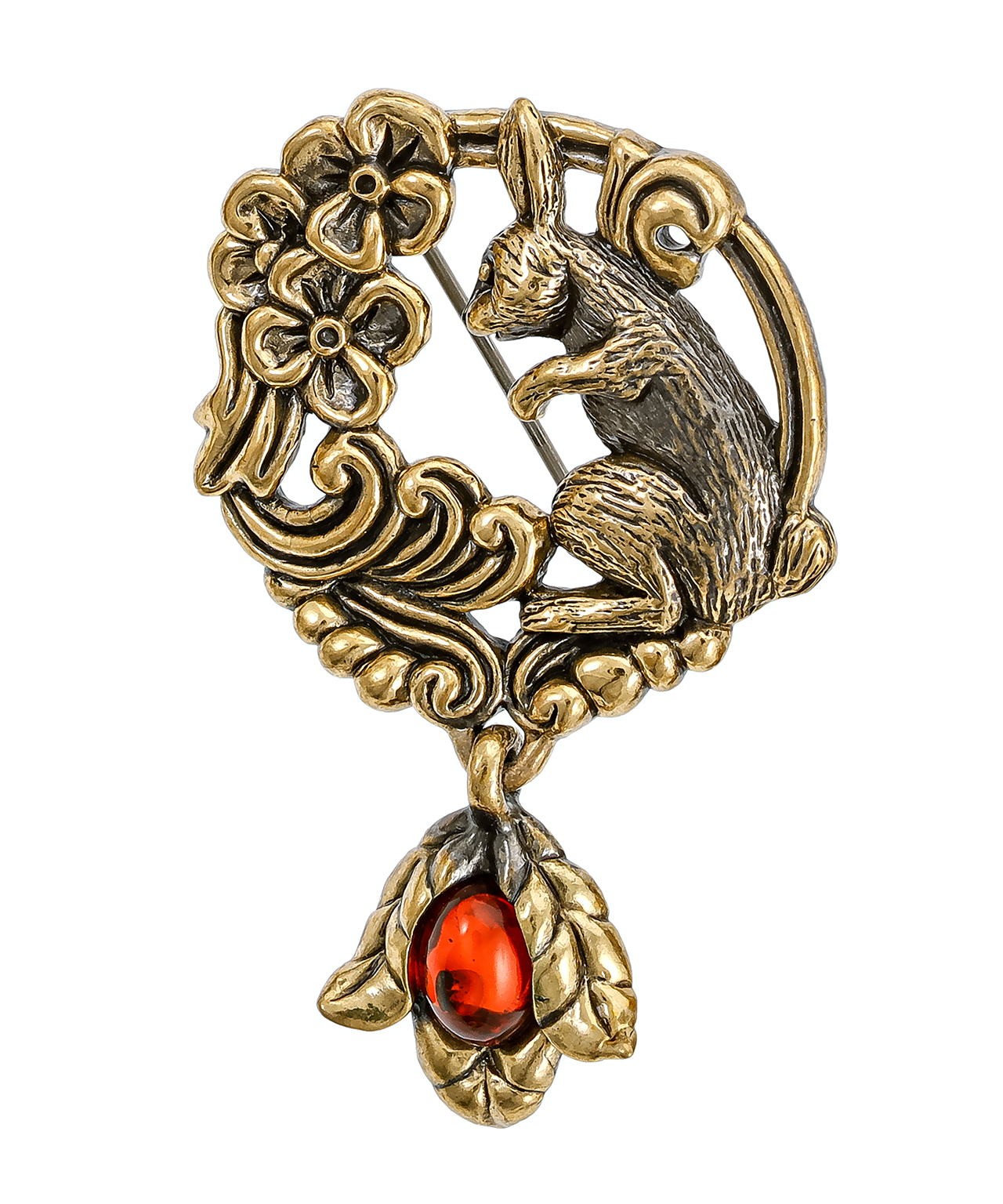 Брошь Кролик в стране чудес 3841.4