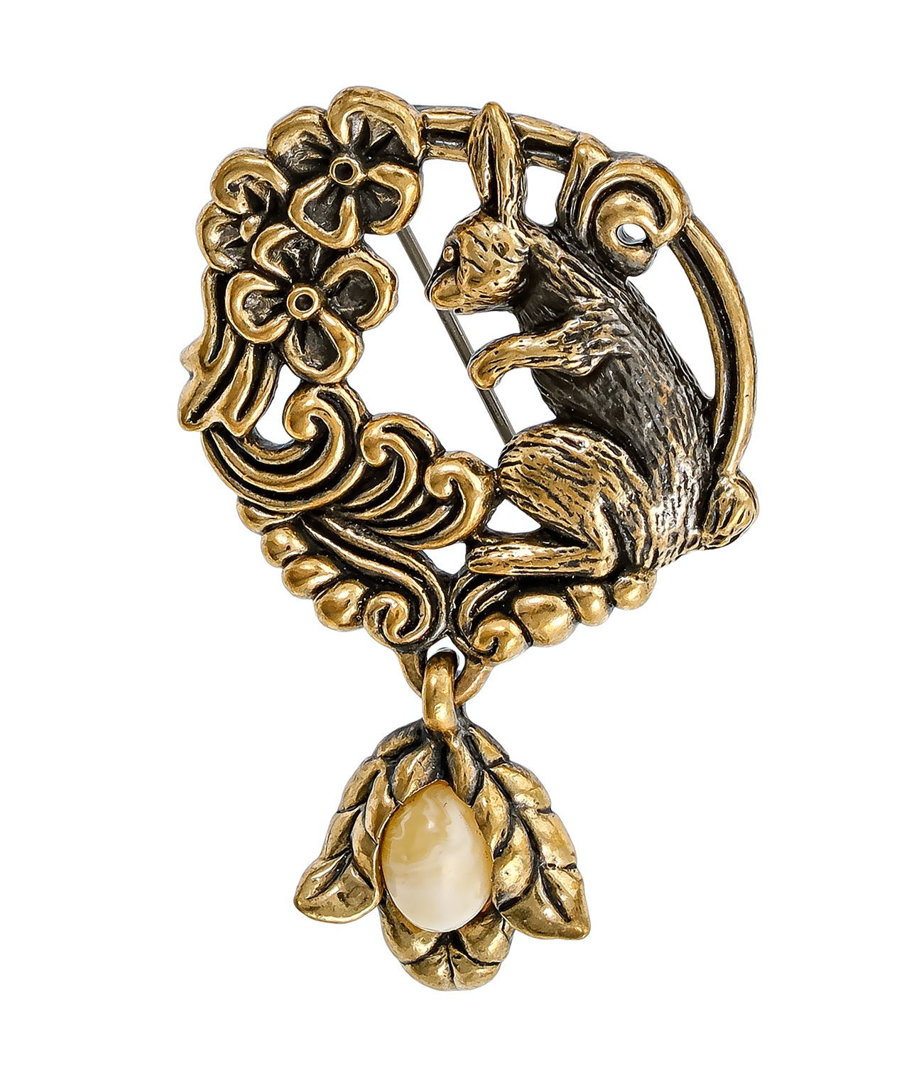 Брошь Кролик в стране чудес 3841.4