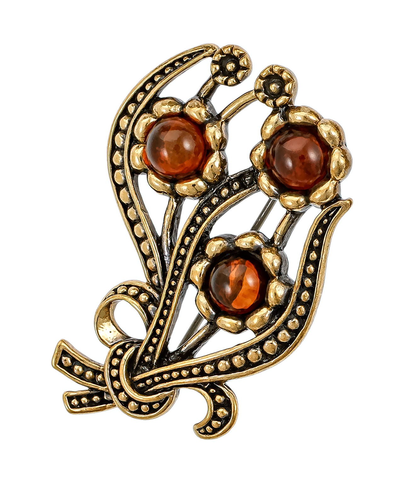 Брошь Букет Фиалки 3843.4