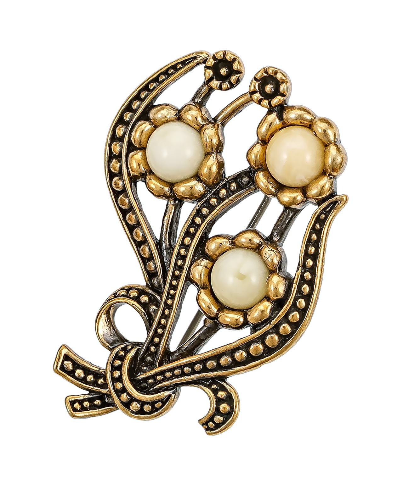 Брошь Букет Фиалки 3843.4