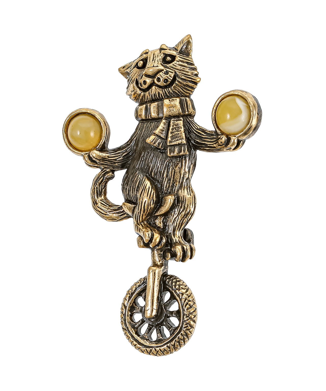Брошь Кот Циркач 3861.4