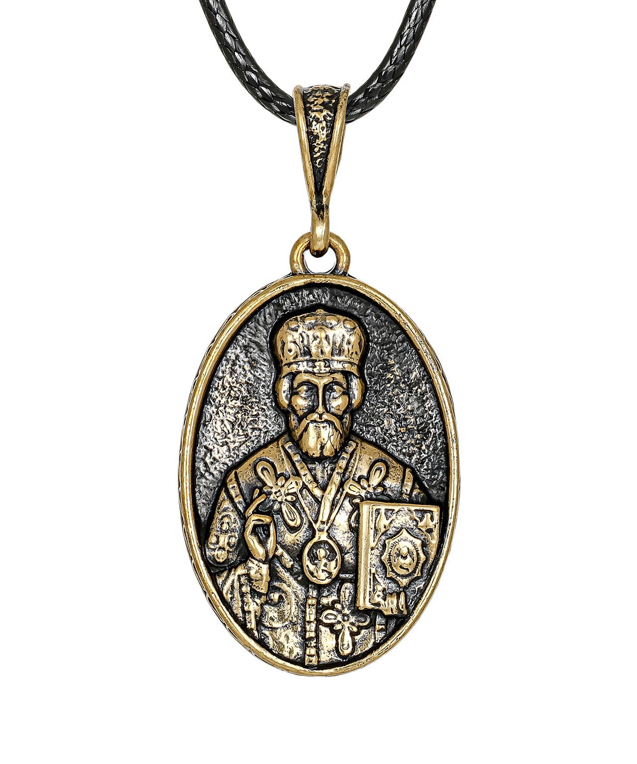Подвеска Икона Николай Чудотворец Овал 3886.5