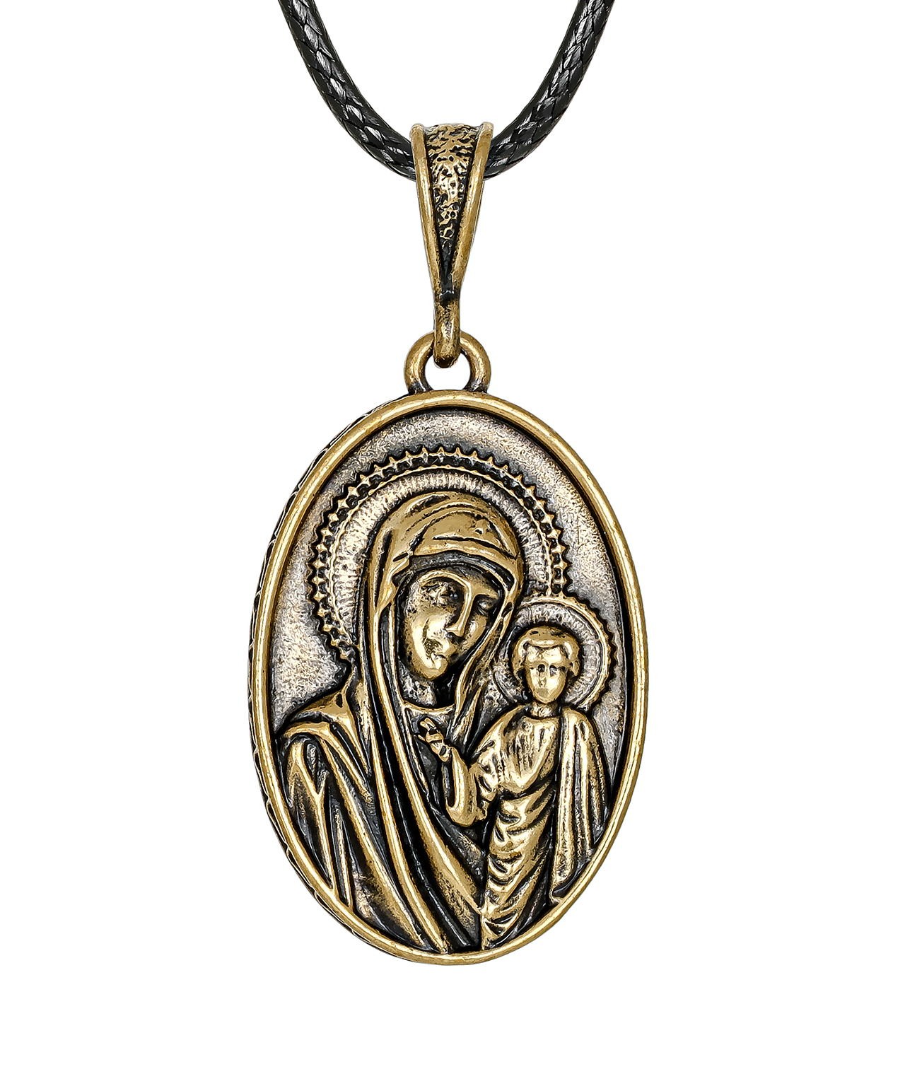 Подвеска Икона Казанская Богородица Овал 3889.5