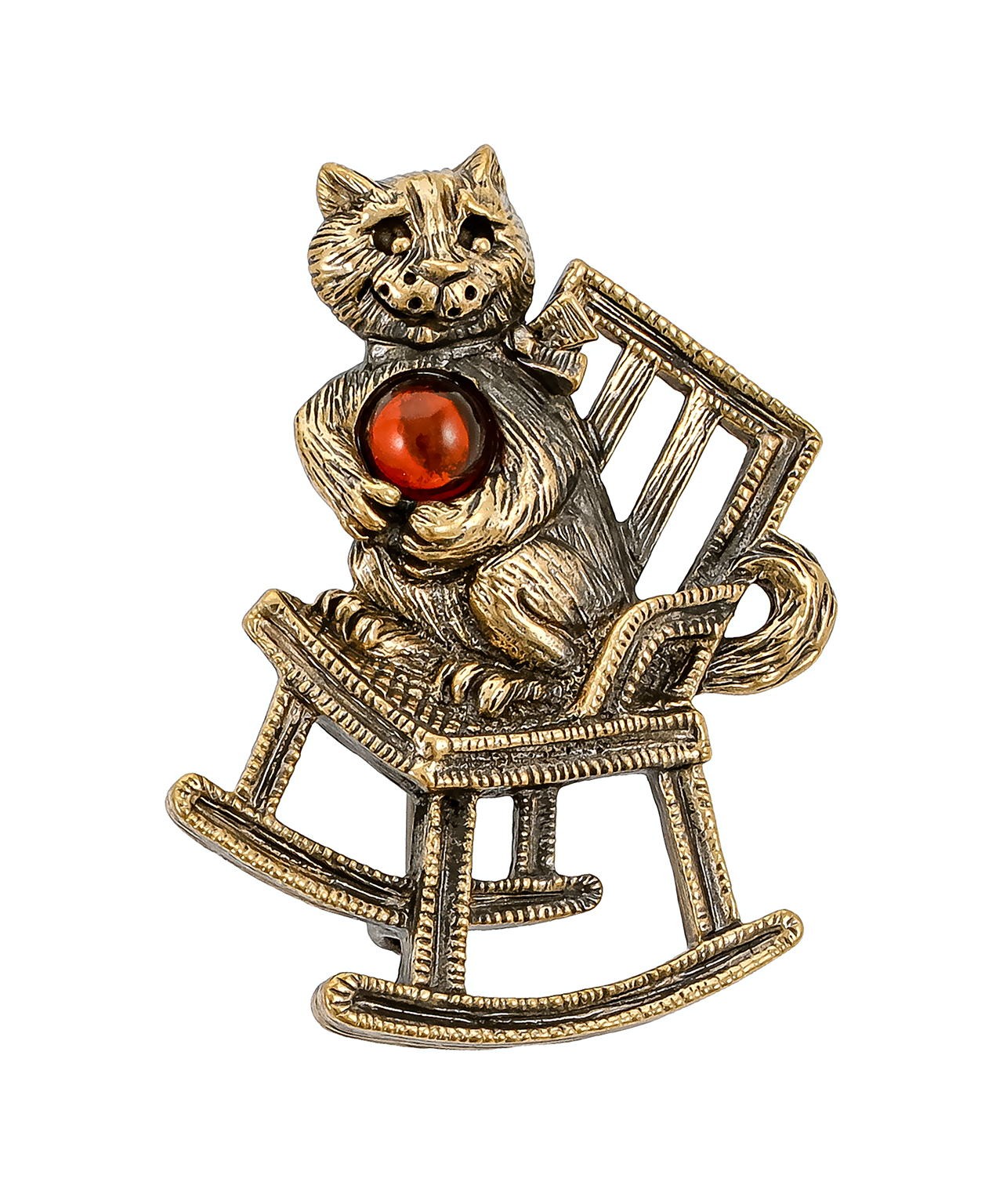 Брошь Кошка Качалка 3945.4