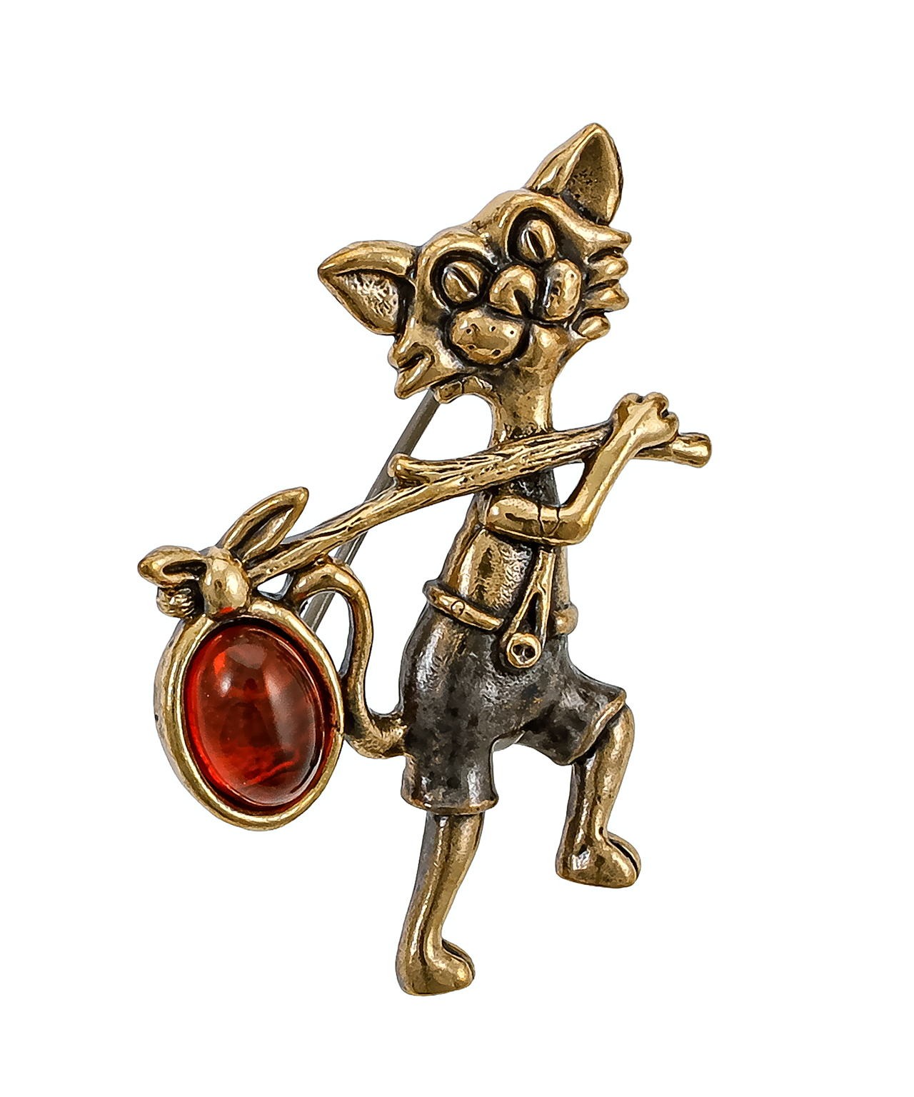 Брошь Кот со Свертком 3952.4