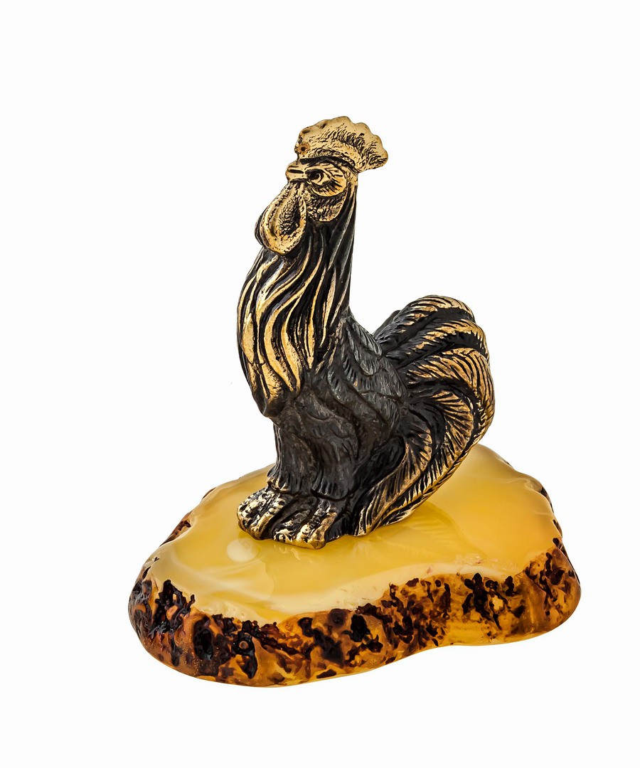 Птица Петушок золотой гребешок 1192